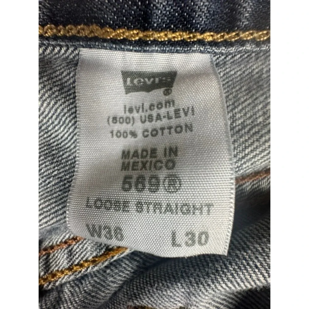 Levi's 569 Jeans Men's 38x30‎  Loose Straight Blue Denim Baggy Relaxed Fit Pants